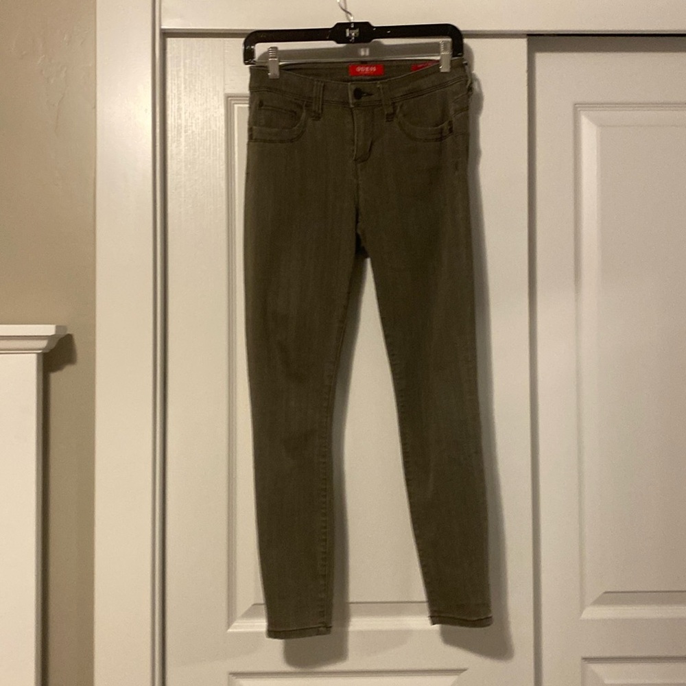 Dark green jeans
